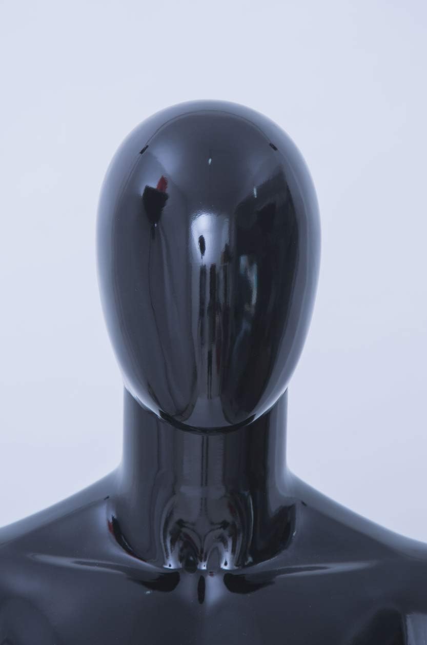 Eurotondisplay schöne abstrakte schwarz lackierte Schaufensterpuppe in Glanz bewegliche Arme und Hän