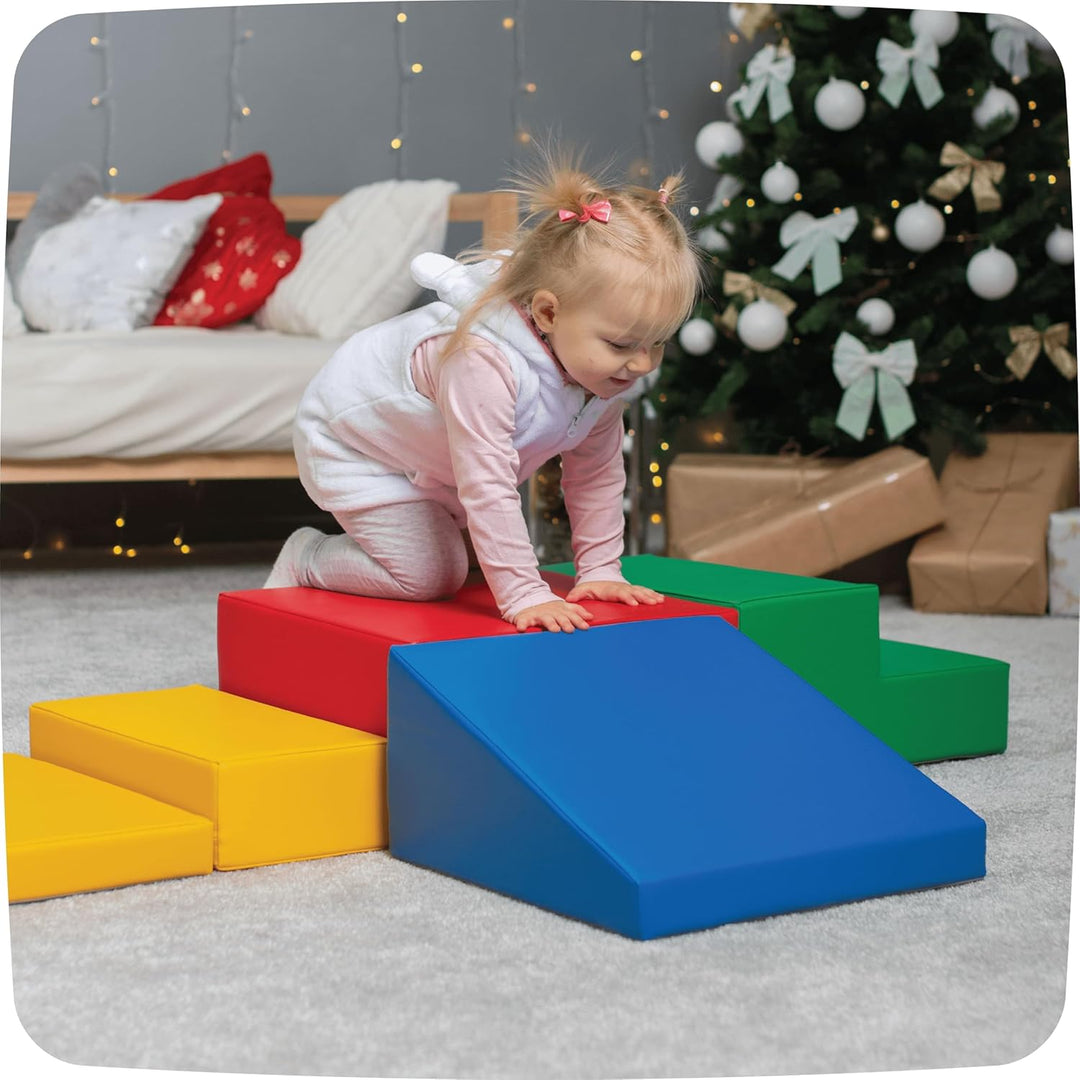 IGLU SOFT PLAY Corner Climber 5 pcs Softbausteine Riesenbausteine Schaumstoffbausteine Grossbaustein