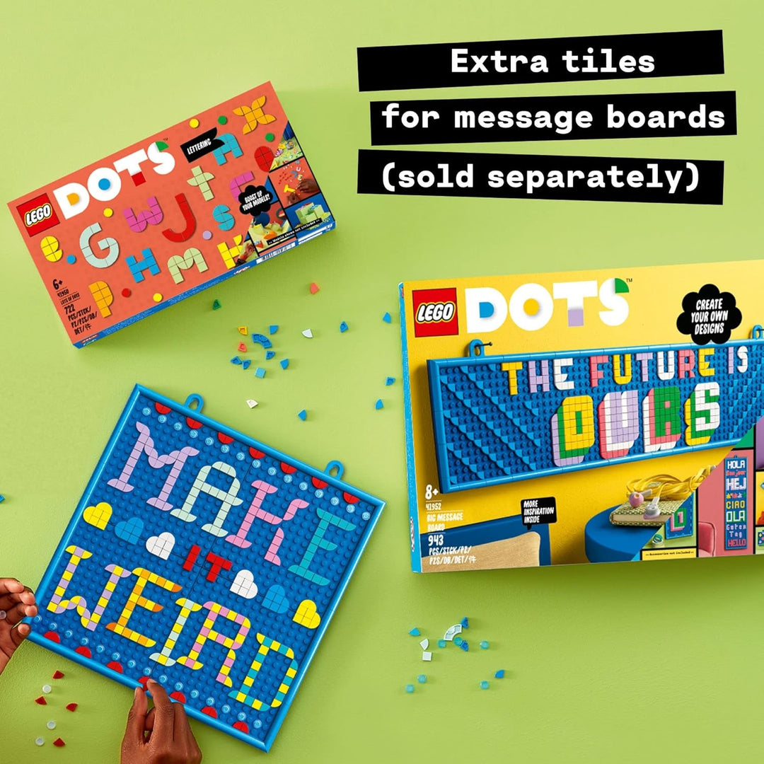 LEGO DOTS Lots of DOTS – Lettering 41950 DIY Craft Kit; Fun Alphabet to Inspire Creative Activities