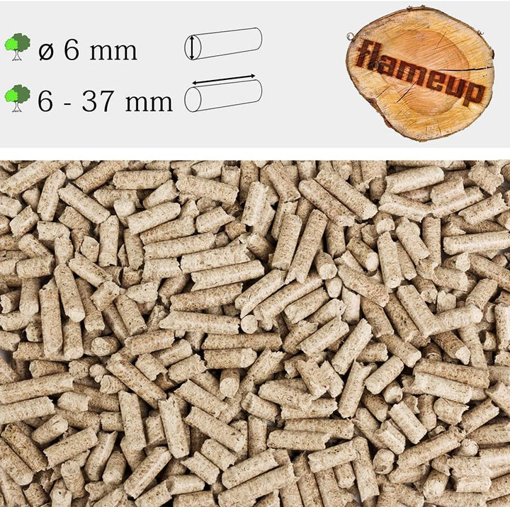 Buche Pellets 15 kg Grill Smoker Holz Pizzaofen BBQ Pellet Outdoor Ofen Grillen Chunks Holzpellets G