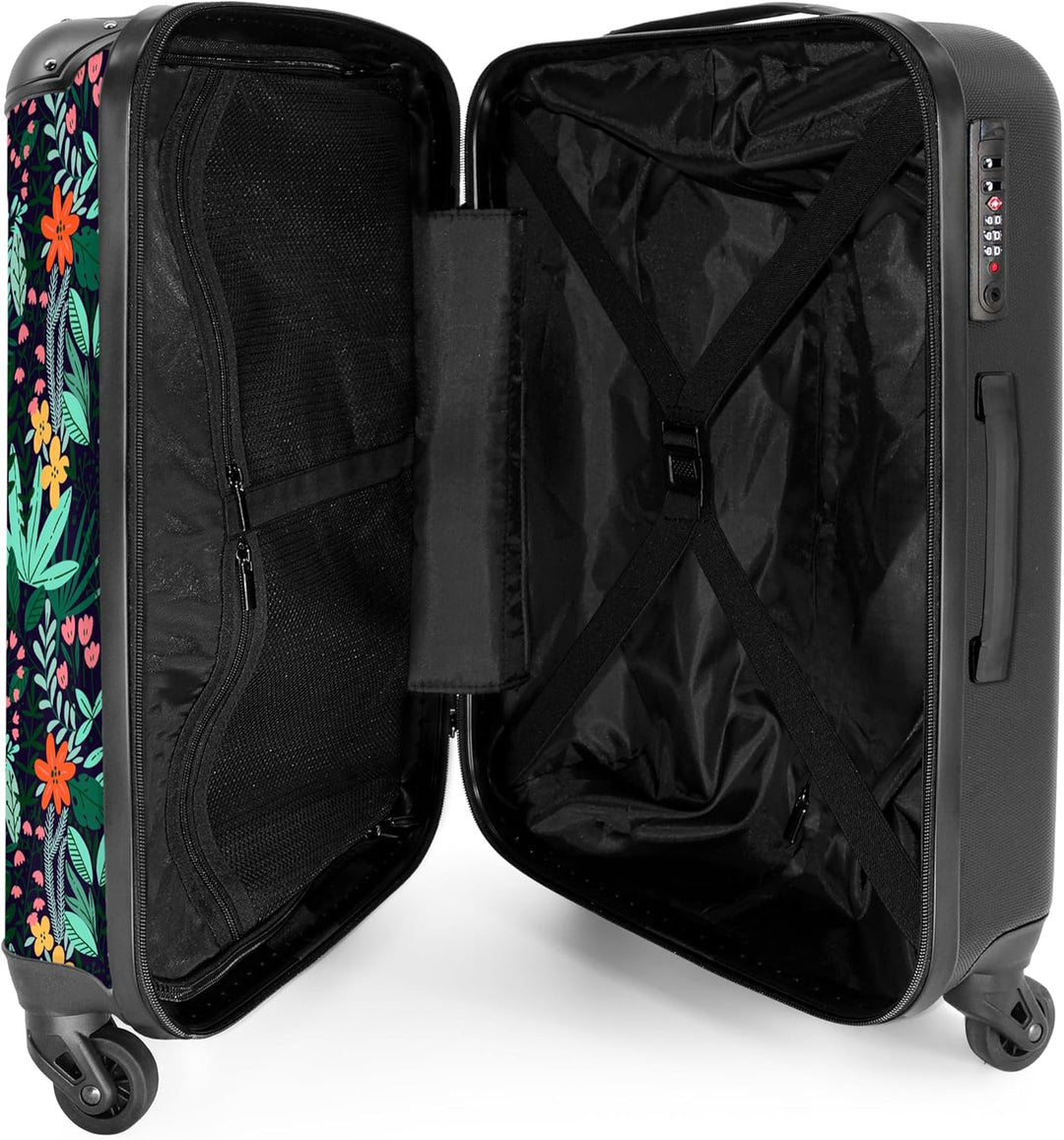 NoBoringSuitcases.com® Handgepäck, Hartschalenkoffer mit TSA Schloss, Trolley, Reisekoffer, Carry on