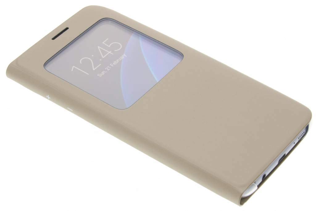 Samsung S View Cover Hülle für Galaxy S7 edge, gold Gold Samsung Galaxy S7 edge, Gold Samsung Galaxy