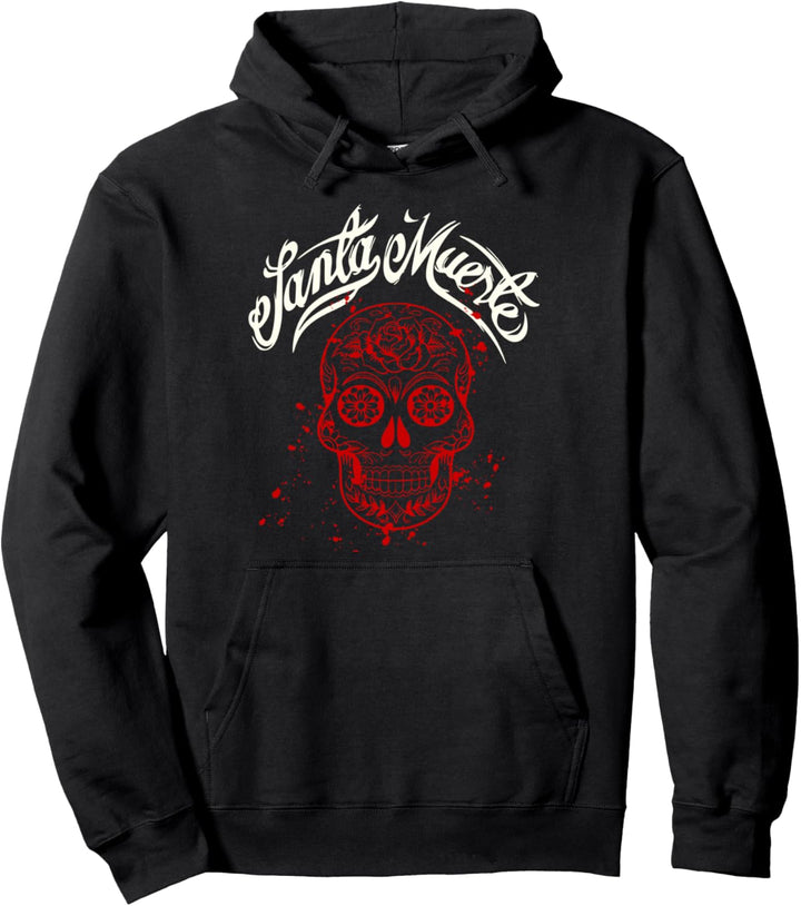 SANTA MUERTE MEXICAN SKELETT GOTHIC MAYO DAMEN HERREN MÄNNER Pullover Hoodie