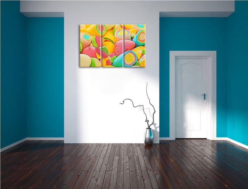 bunte Schaumsüssigkeiten NewArt 3-Teiler Leinwandbild 120x80 Bild auf Leinwand, XXL riesige Bilder f