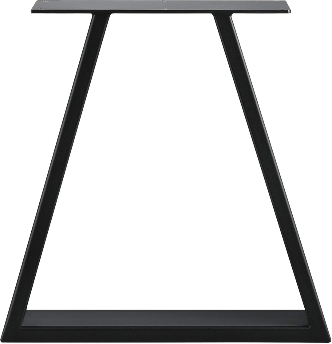 [en.casa] 2X Tischgestell 40x10x40 cm im 2er Set Stahl Metallgestell Schwarz, Schwarz 40x10x40 cm Ti