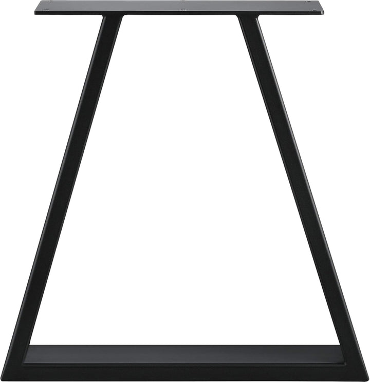 [en.casa] 2X Tischgestell 40x10x40 cm im 2er Set Stahl Metallgestell Schwarz, Schwarz 40x10x40 cm Ti