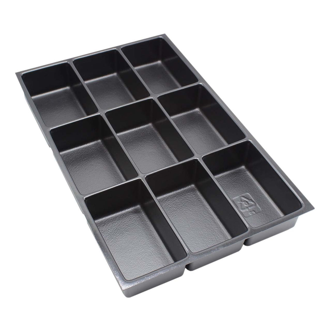 BISLEY Multidrawer Schubladeneinsatz 9 Fächer für A4 Schubladen H 102, 87, 51 mm, Metall, 800 Kunsts