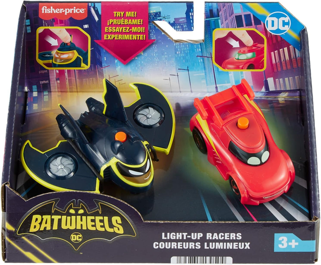 Fisher-Price Bathwheels Redbird und Batwing und 3 Knopfzellen - Spielzeugauto-Set mit 2 Batwheels-Fi