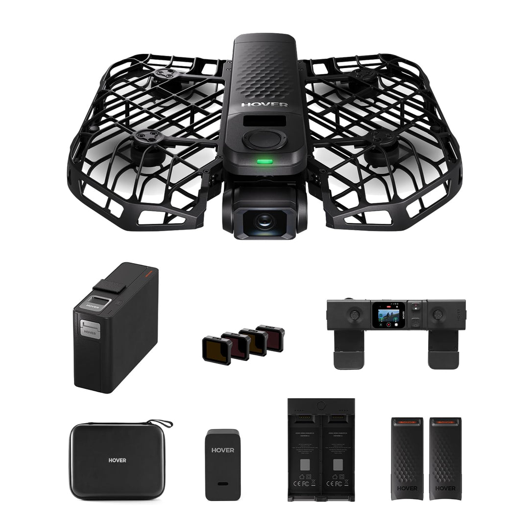 HOVERAir X1 PRO Drohne mit Kamera 4K, Faltbar Action Cam mit über 15 vollautomatischen Flugmodi, 42