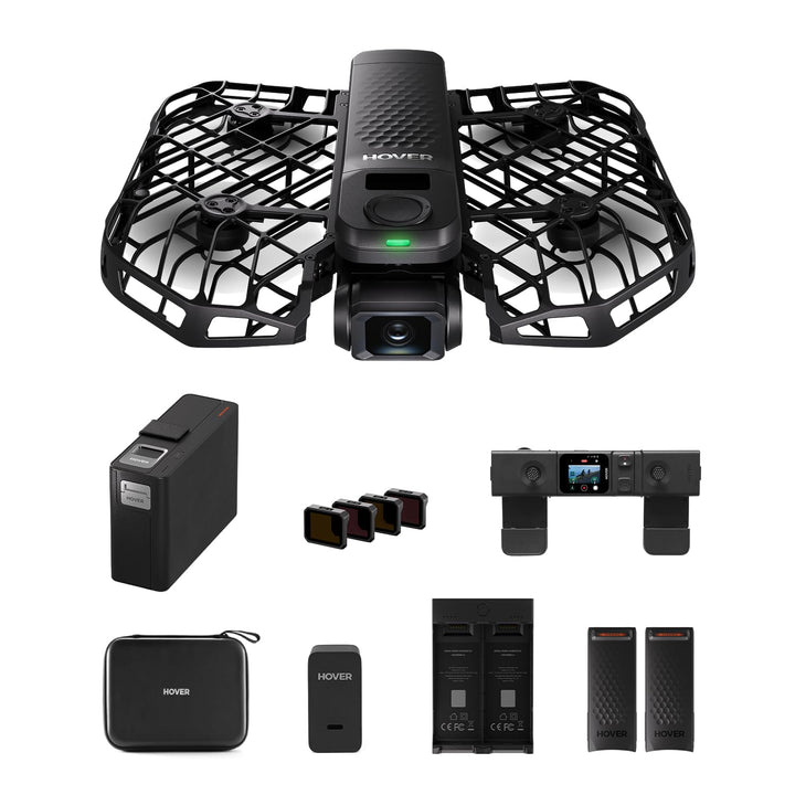 HOVERAir X1 PRO Drohne mit Kamera 4K, Faltbar Action Cam mit über 15 vollautomatischen Flugmodi, 42