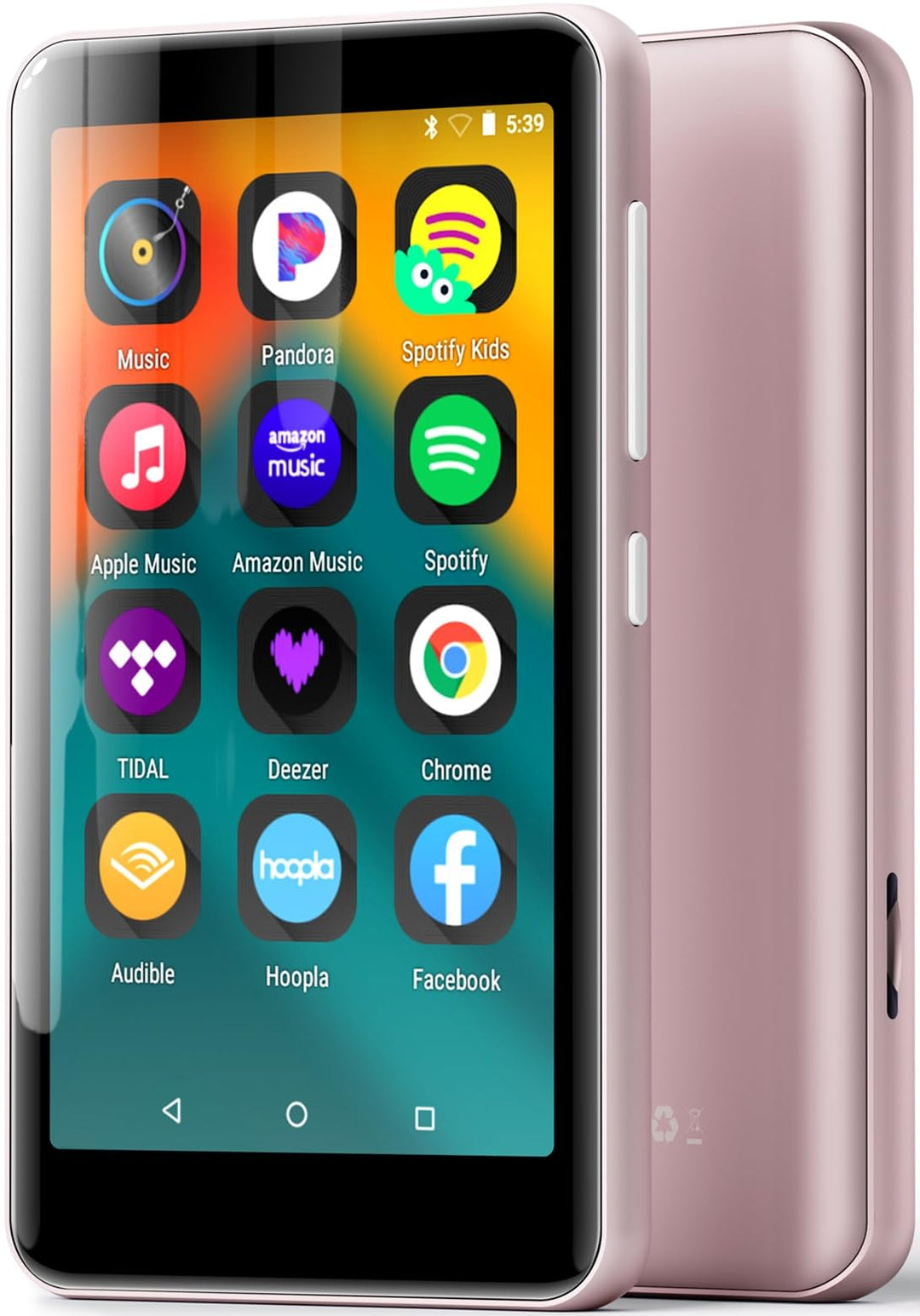 innioasis 16 GB MP3-Player mit Bluetooth und WLAN, MP3-Player, Apple Music, 4 Zoll Touchscreen, Andr