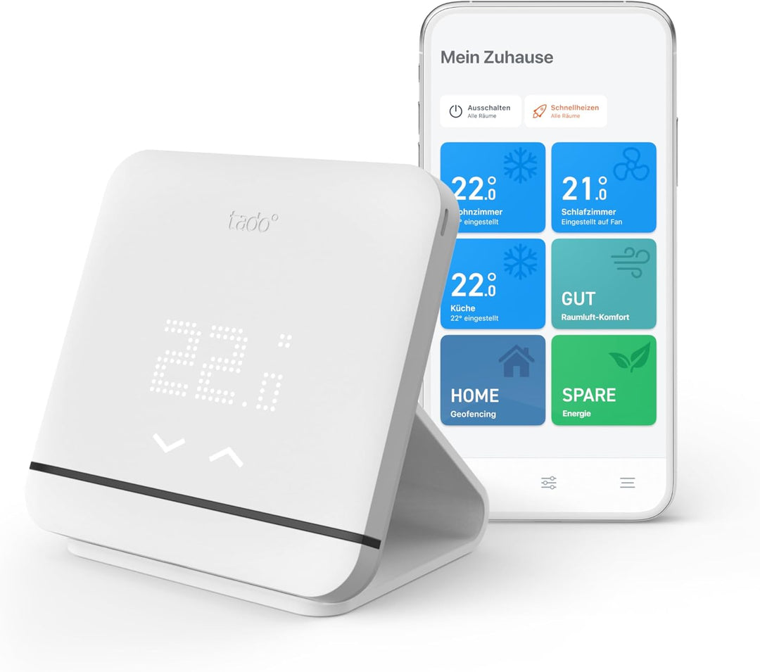 tado° smarte Klimaanlagensteuerung V3+ mit Standfuss – Klimaanlage digital steuern per App – optimal