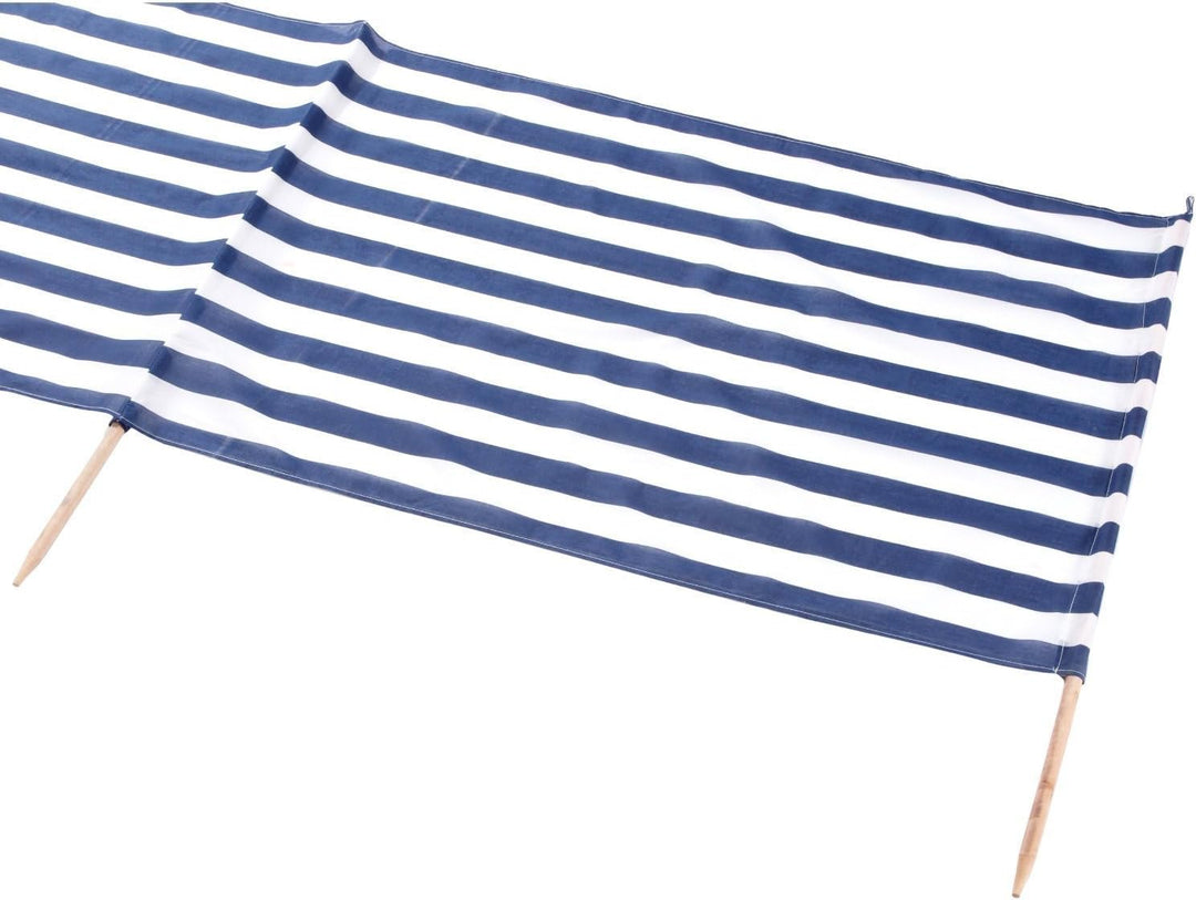 Idena Beach Wind Screen/Windschutz 5 x 0.80 m [ blau/weiss ] gestreift