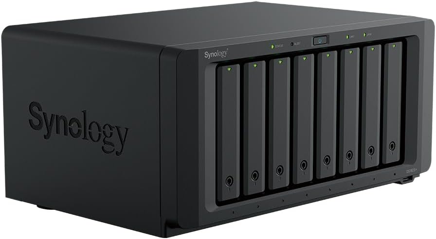 Synology DS1825+ 32TB (Synology HAT5300-4T) 8 Bay Enterprise Series with Ryzen V1500B, 8GB Ram (32GB