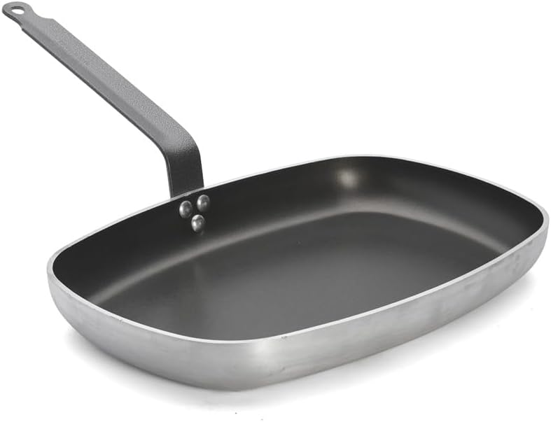 De Buyer - 8184.38 - Bratpfanne choc - Rechteckige fischpfanne, Rechteckige Fischpfanne