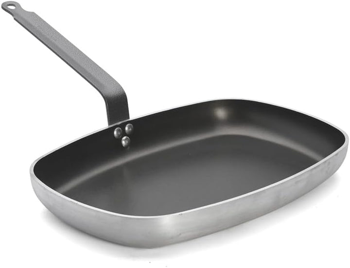 De Buyer - 8184.38 - Bratpfanne choc - Rechteckige fischpfanne, Rechteckige Fischpfanne