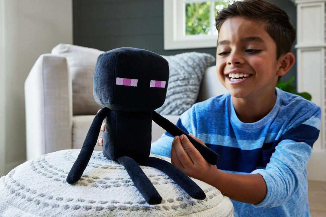 Mattel MINECRAFT Basic-Plüschfigur - 20 cm grosse, weiche Sammelfiguren der Lieblingscharaktere aus