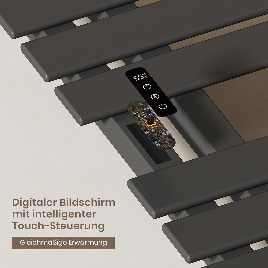 EMKE Handtuchheizkörper Elektrisch 1000 x 500 mm, WiFi Smart Thermostat Elektrischer Badheizkörper H