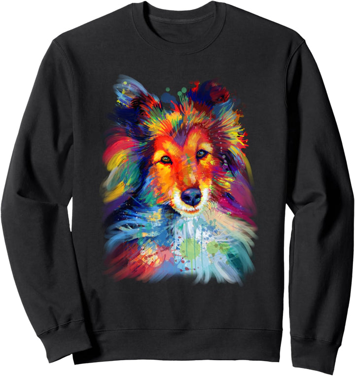 Sheltie Shetland Sheepdog Hund für eine Sheltie Mama Sweatshirt