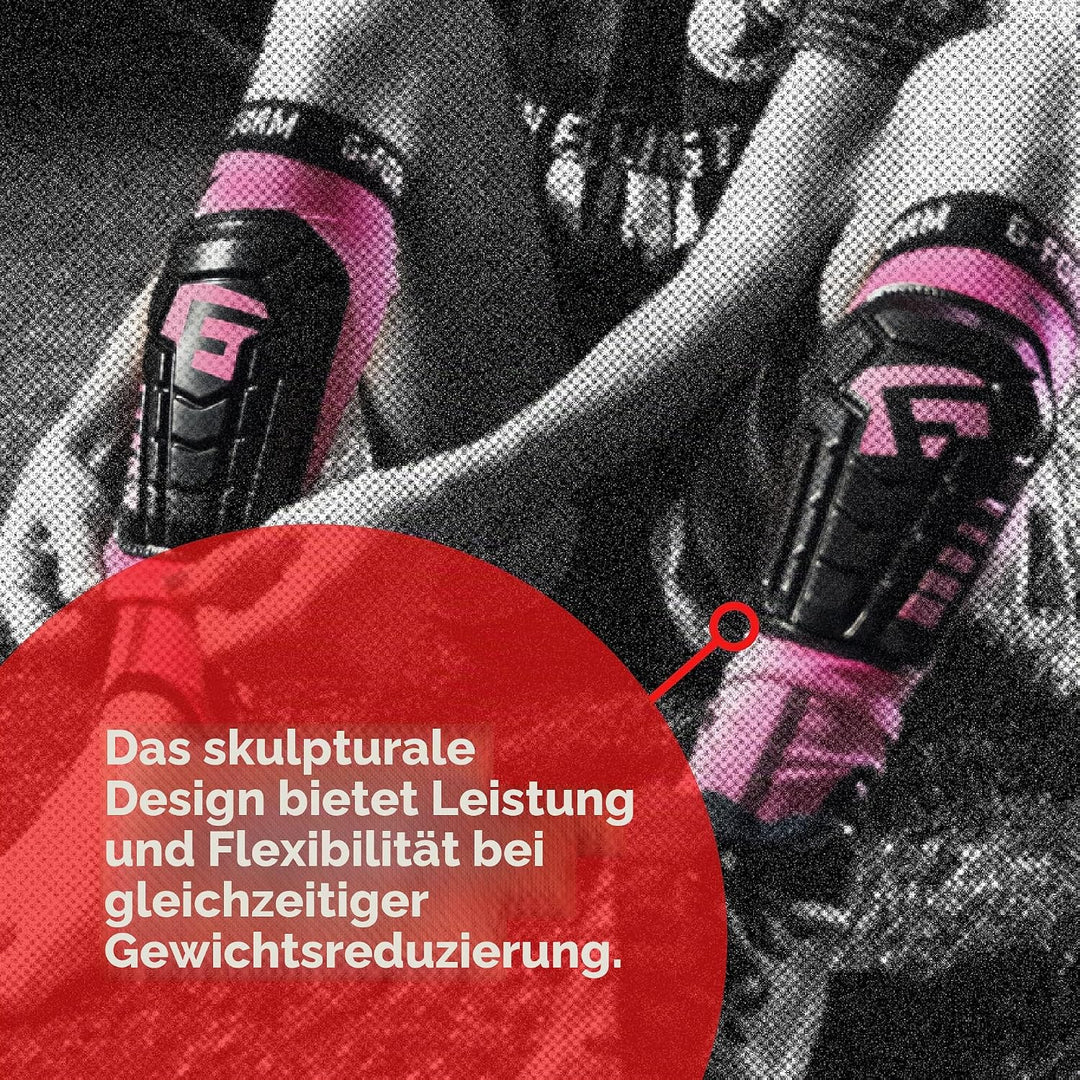 G-Form Pro-S Vento CE Fussball Schienbeinschoner Neon Rosa XL, Neon Rosa XL