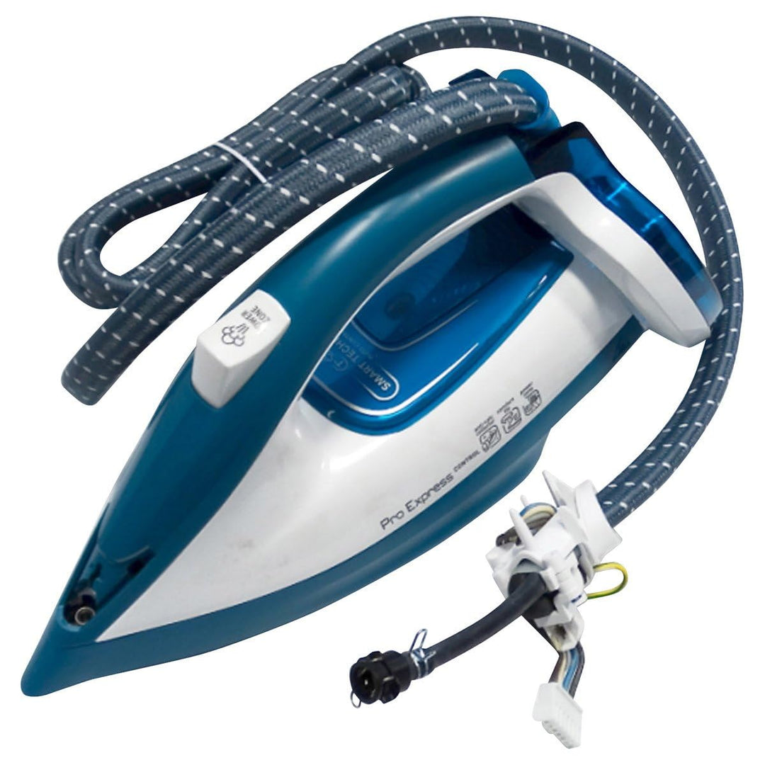 Calor Griff mit Griffbasis und Kordel Dampfbügelstation CS-00130516, Rückziehbares Kabel, Blau