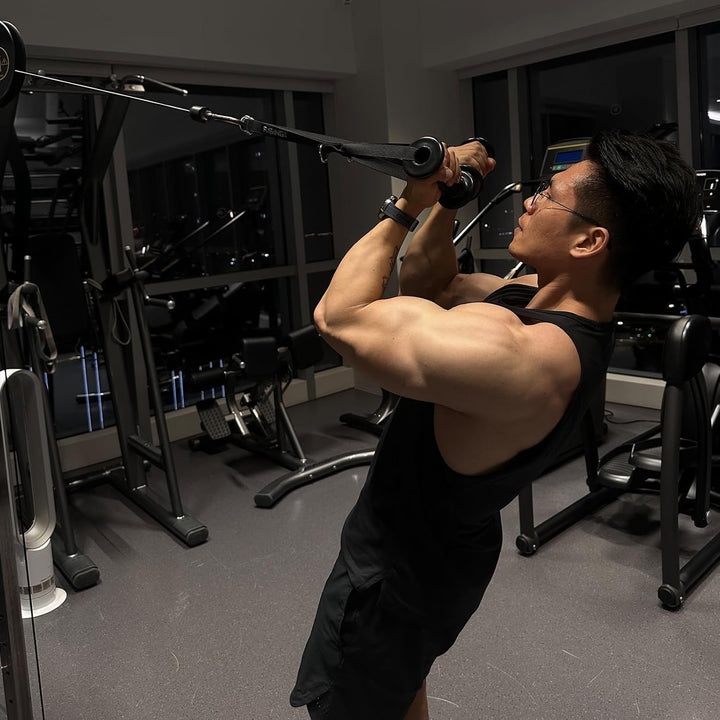 Verstellbare Widerstandsband-Griffe - Robuste Workout-Griffe mit rutschfesten Gummigriffen & flexibl