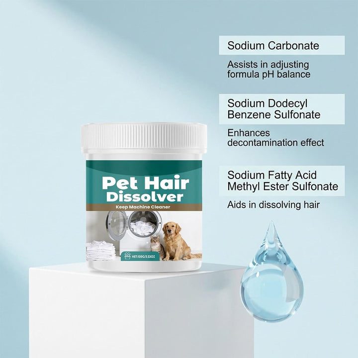 Pet Hair Dissolver, Gentle Cleaning Solution, Multipurpose Hair Removal Agent, Deep Clean Fabric For