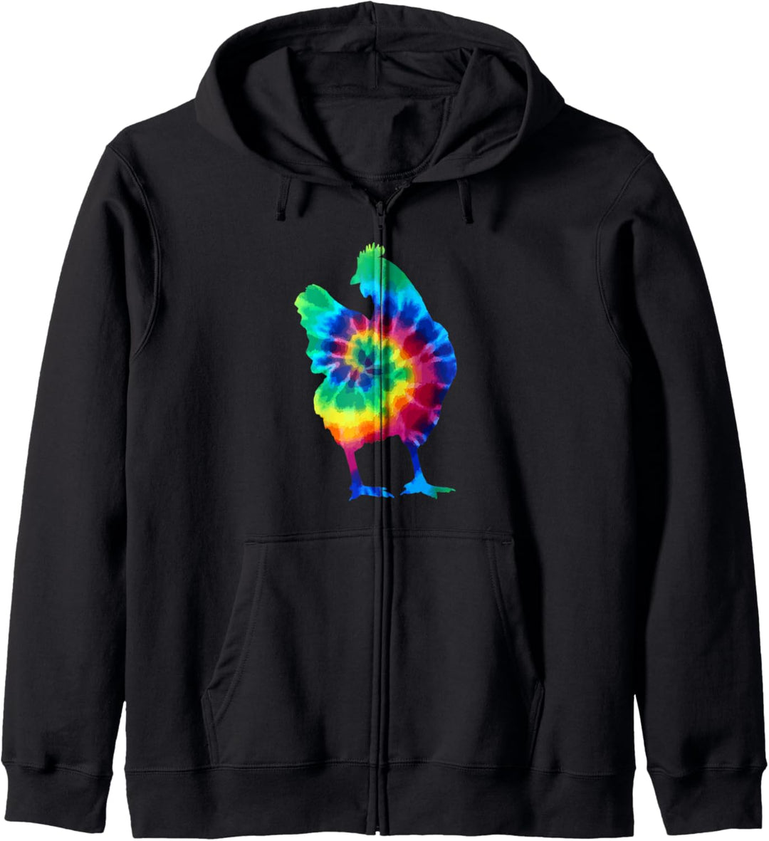 Huhn Tie Dye Vintage Hippie Hühner Kapuzenjacke