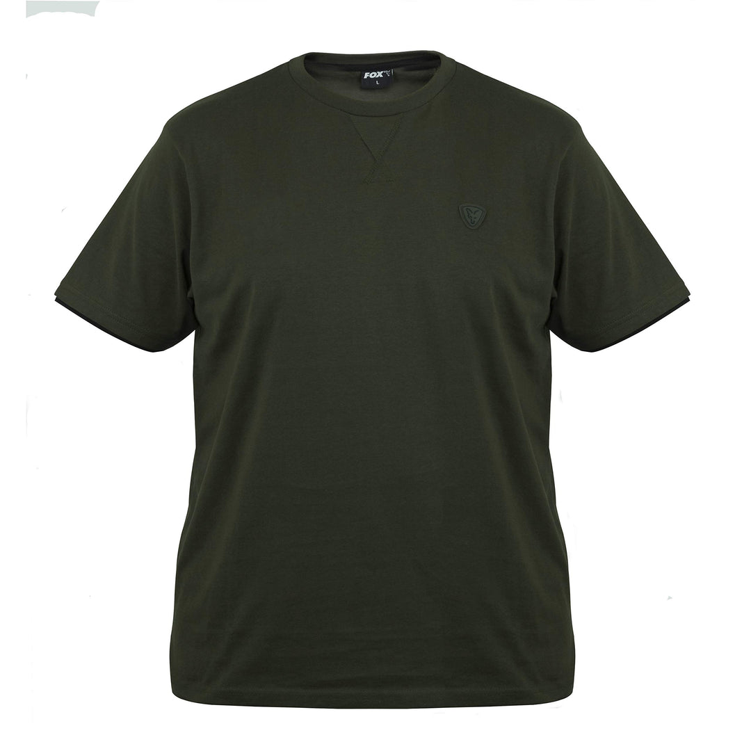 Fox Green Black T-Shirt - Angelshirt, Anglershirt, Shirt für Angler, Tshirt zum Angeln M Schwarz, M
