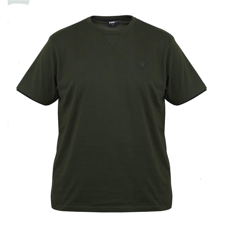 Fox Green Black T-Shirt - Angelshirt, Anglershirt, Shirt für Angler, Tshirt zum Angeln M Schwarz, M