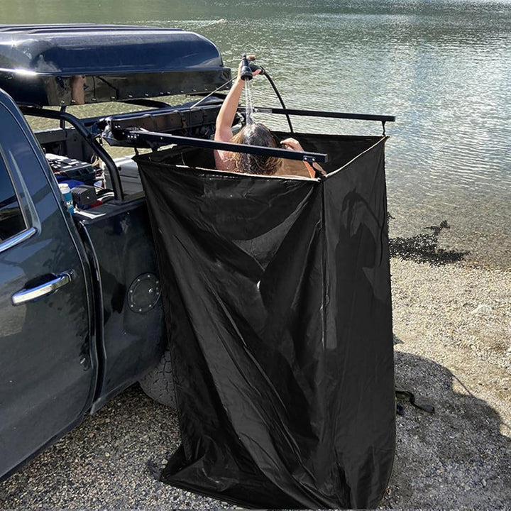 Duschzelt Camping für Auto, Tragbare Oxford Wasserdicht Toilettenzelt für Wohnmobil Van, Privatsphär