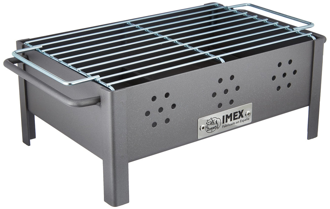 Imex El Zorro Tischgrill mit verzinktem Grillrost, Schwarz, 31 x 21 x 14 cm, 71431.0, Tischgrill