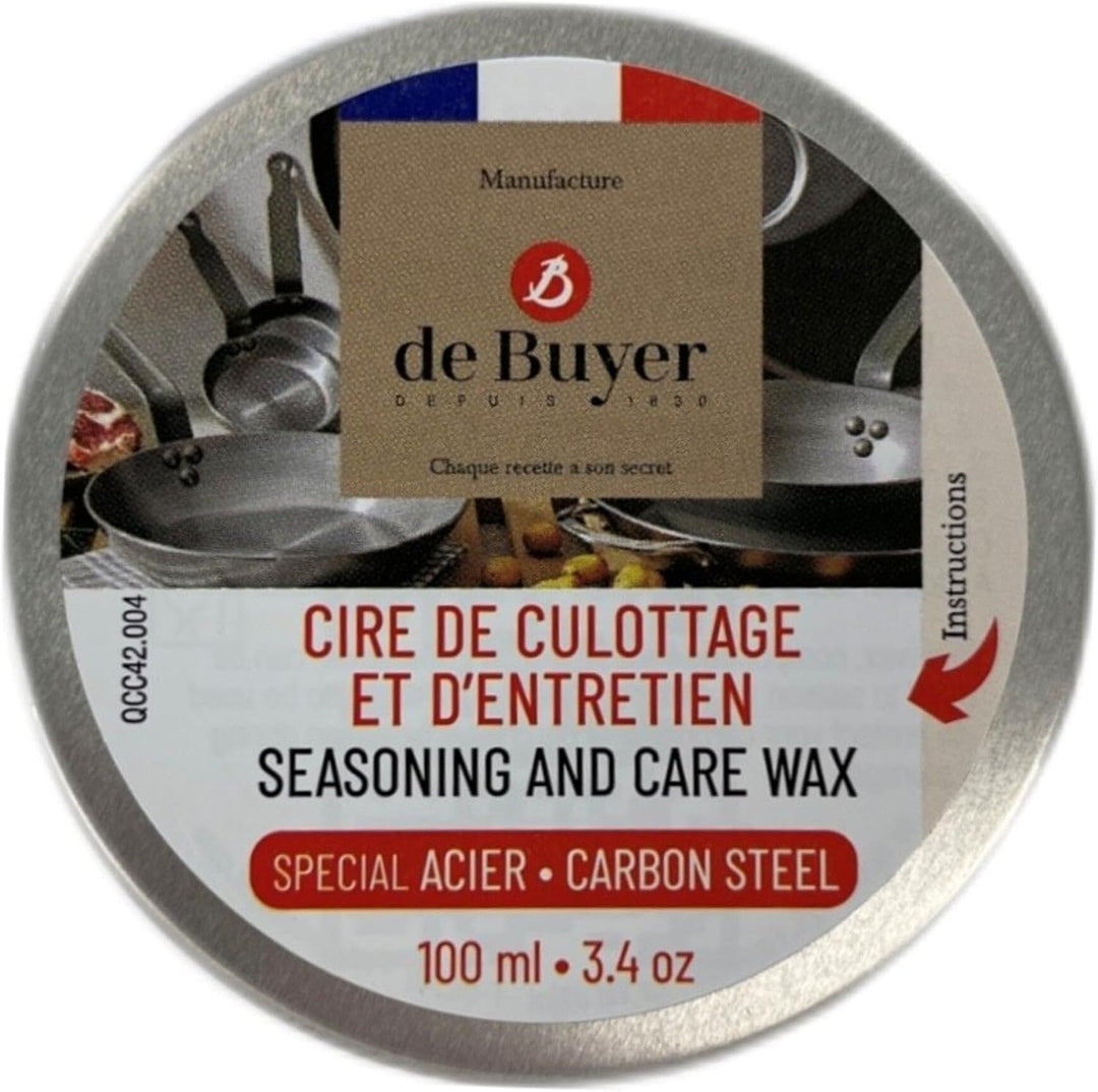 De Buyer Einbrenn-/Pflegewachs für Stahlpfannen – 100 ml