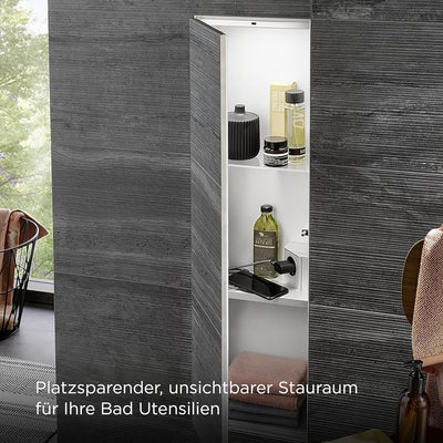 emco ASIS PLUS Unterputz-Schrankmodul mit LED Beleuchtung, Badezimmerschrank für unsichtbaren Staura