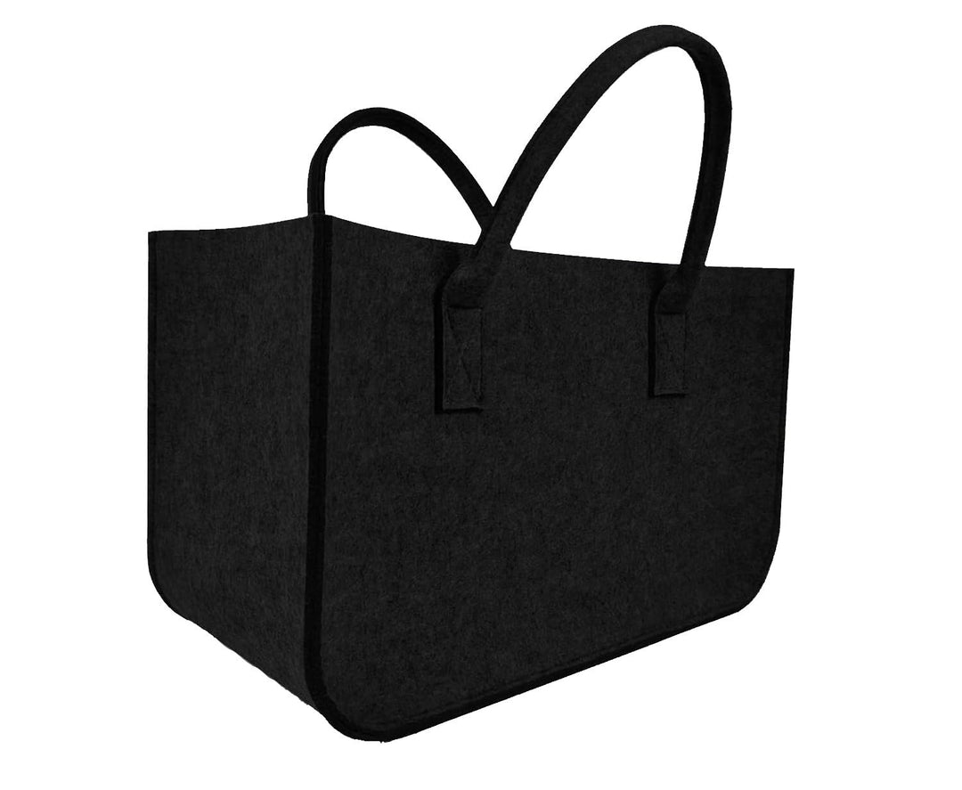 Valo Filztasche (faltbar, Tragetasche aus Filz, Filzkorb, Holzkorb, Aufbewahrungstasche, Einkaufstas