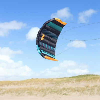 Wolkenstürmer® Paraflex Basic 2-Leiner Lenkmatte 1.2 (türkis) - Kite Drachen mit Flugschlaufen – Zwe