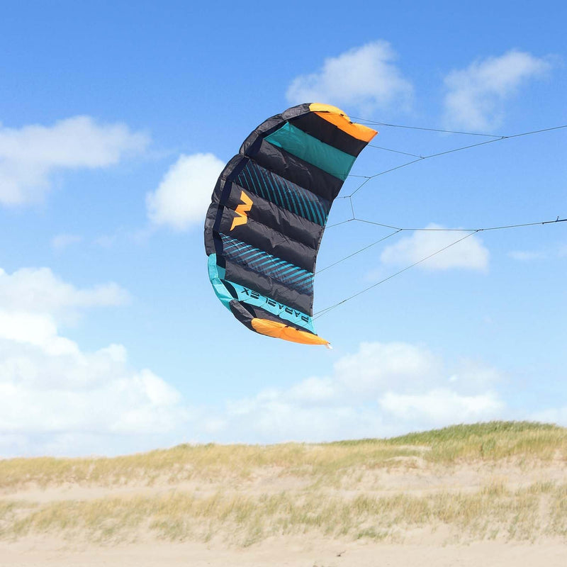 Wolkenstürmer® Paraflex Basic 2-Leiner Lenkmatte 1.2 (türkis) - Kite Drachen mit Flugschlaufen – Zwe