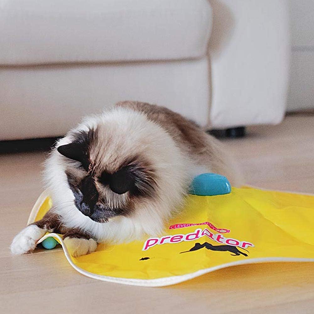 Ferplast Interaktives Katzenspielzeug PREDATOR Lustiges Elektronisches Spiel für Katzen, Rotierend s