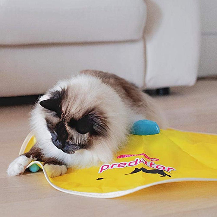 Ferplast Interaktives Katzenspielzeug PREDATOR Lustiges Elektronisches Spiel für Katzen, Rotierend s