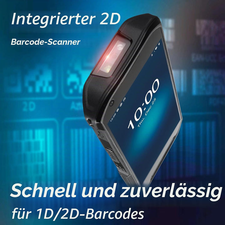 SVANTTO Android 13 Barcode Scanner,1D/2D/QR Scan Engine, 6+64 GB, IP66,5200mAh grosse Batterie, 5.5"