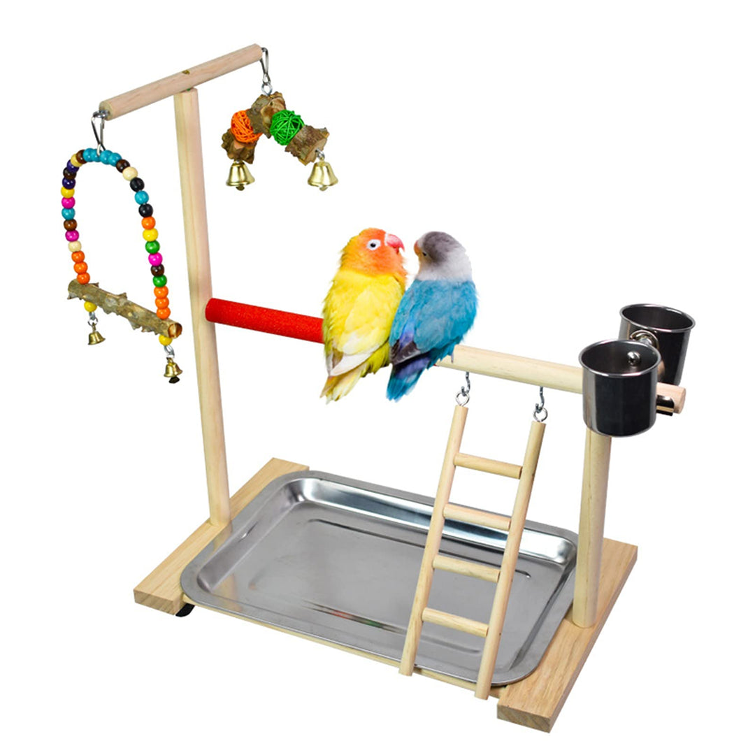 Vogel Spielplatz Papagei Spielplatz Holz Gym Vogelständer Barsch Turnhalle Leiter Laufgitter Spielze
