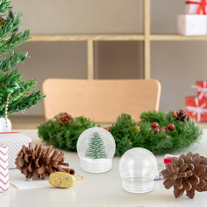 Operitacx 10 StüCk Schneekugel Weihnachten Selber Machen Mit Schraubverschluss, 150ml Transparent Sc