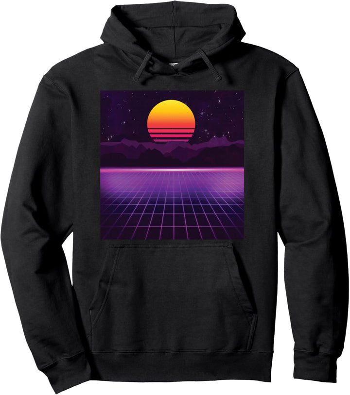 Outrun Synthwave Vaporwave Aesthetic 80er Retro Pullover Hoodie