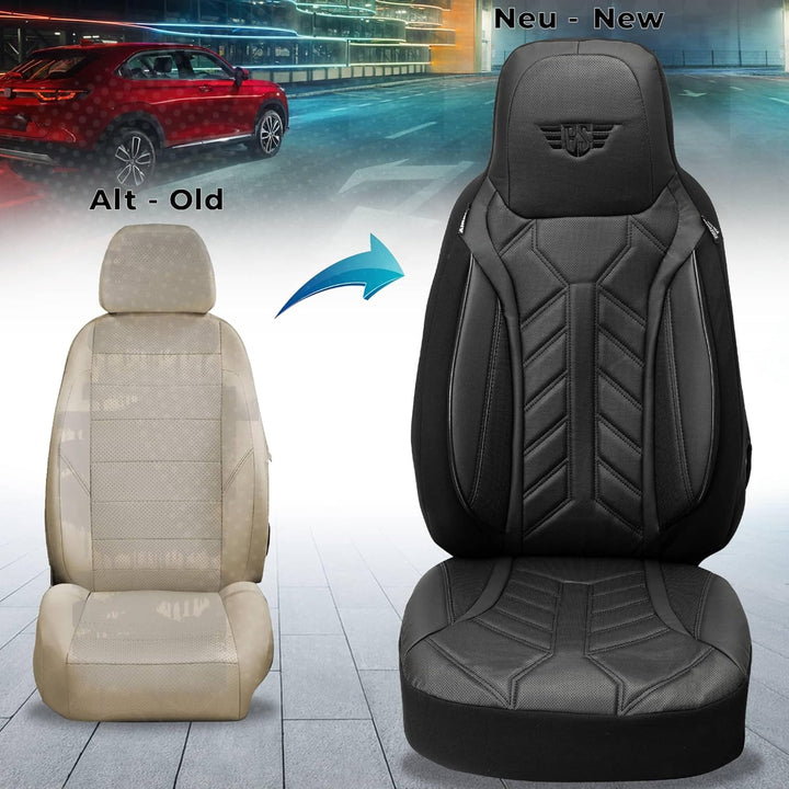 BREMER SITZBEZÜGE Mass Sitzbezüge Schonbezüge für Ford Fiesta MK 7 DPL504 DPL504 - Schwarz Fiesta MK