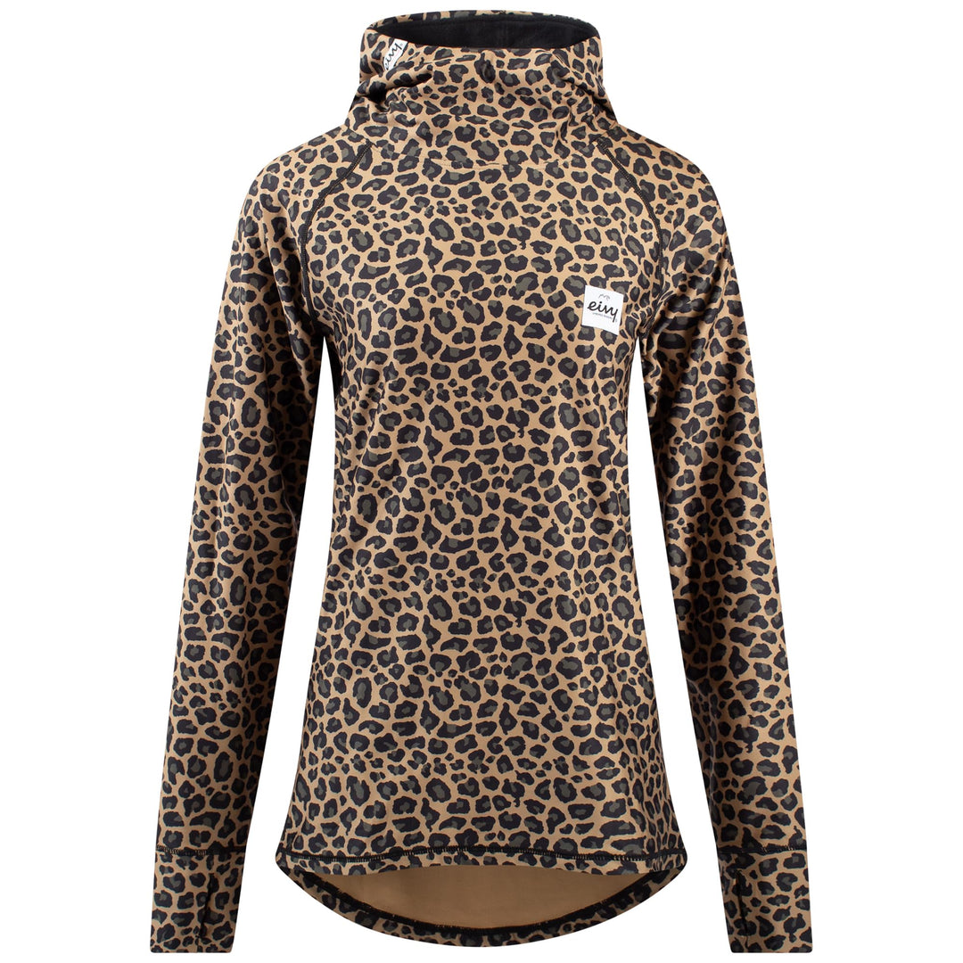 Eivy Icecold Hood Top 22 warme Ski-Thermounterwäsche Funktionstop Baselayer Yoga XL Leopard, XL Leop