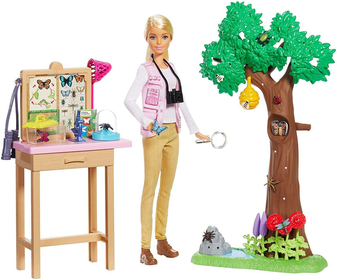 Barbie GDM49 Insektenforscherin Puppe und Spielset