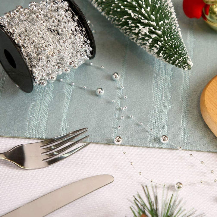 BESPORTBLE 20m Weihnachtsbaum Kette Perlen Perlengirlande Perlenkette Weihnachten Girlande Perlenban