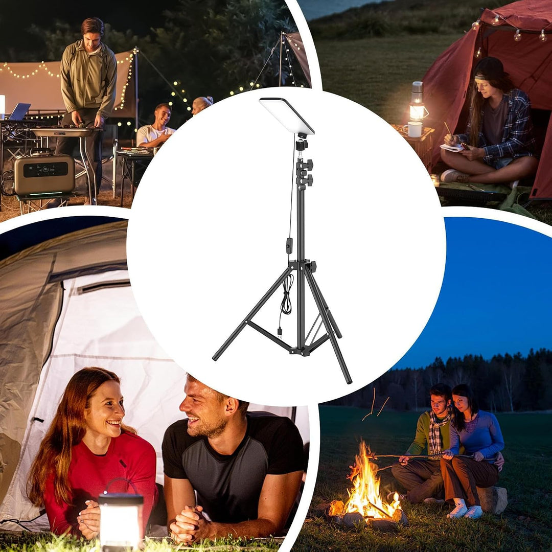 Campingleuchte | Teleskop-Stativ Grilllicht - Helles Angel-Licht Für Zelt Werkstatt Garage Beleuchtu