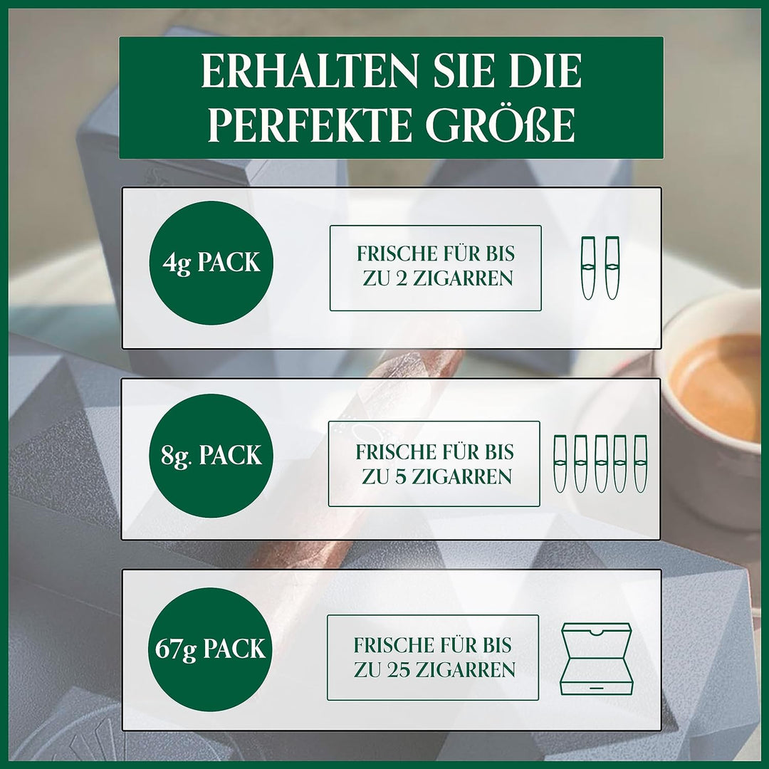 Colibri Fresh Feuchteausgleich-Pads - 12er Pack à 4g zur Lagerung von Zigarren, Musikblättern & mehr