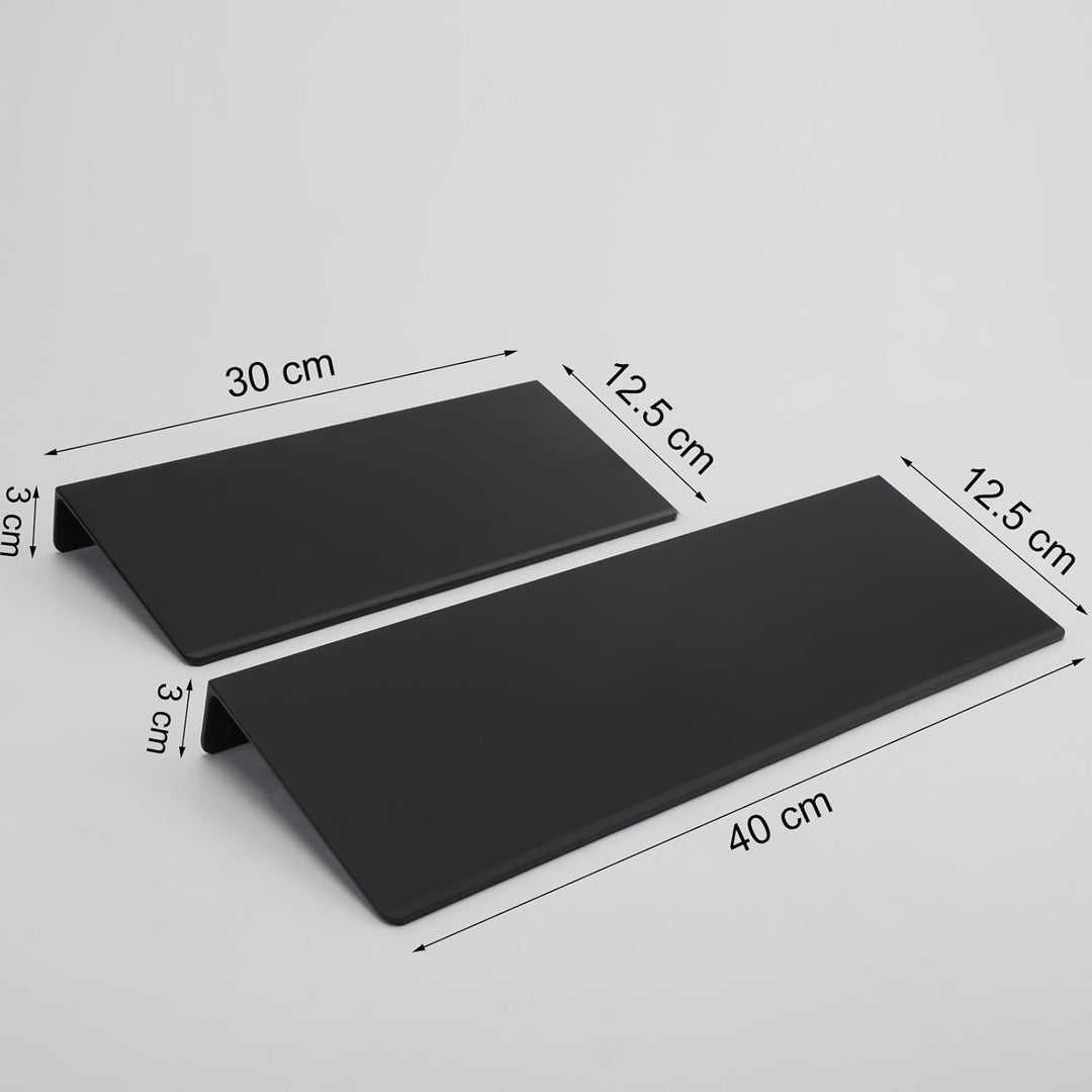 Duschregal, Duschablage Ohne Bohren, 2 Stück Badezimmer Regal 40cm & 30cm, Duschkorb Ablagen Aluminu